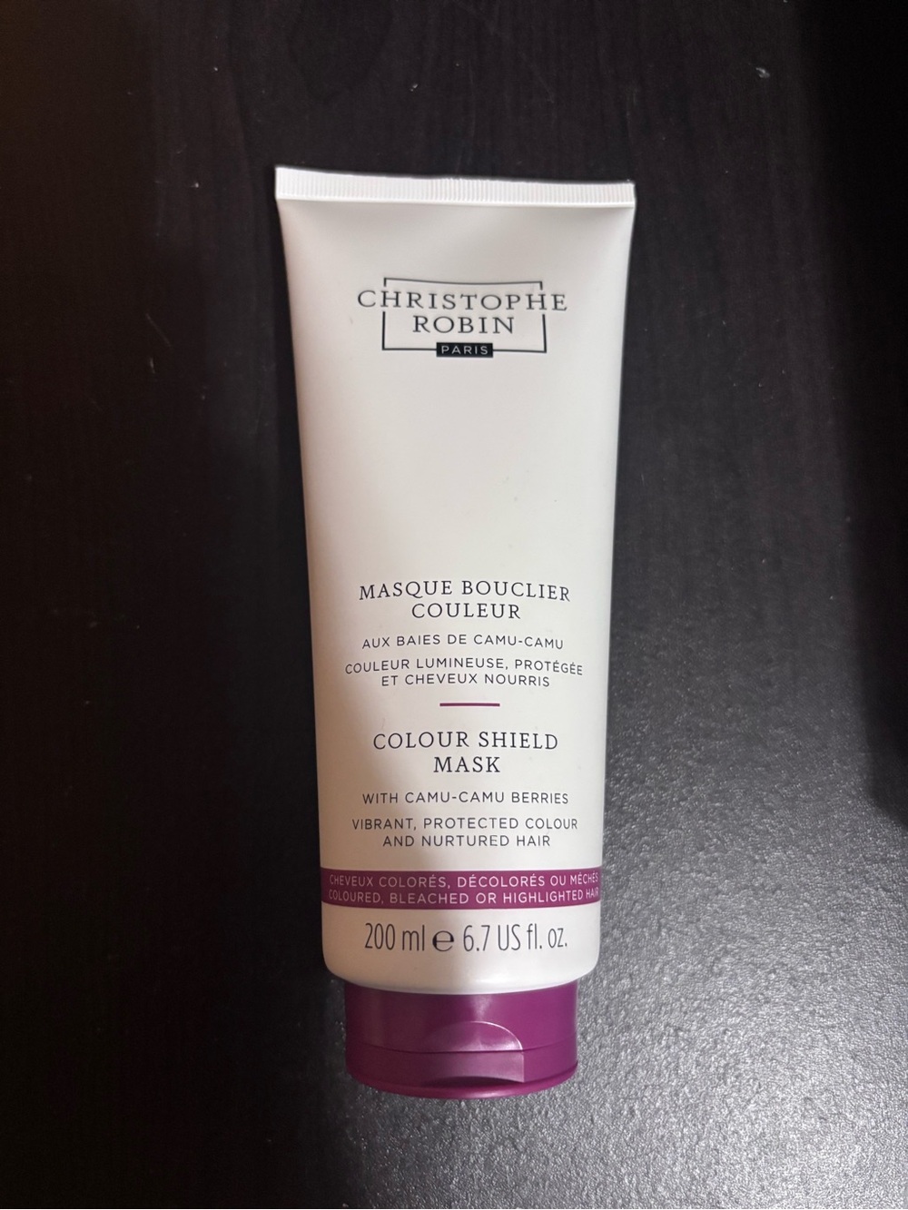 Christophe Robin Colour Shield Mask — White & Purple
